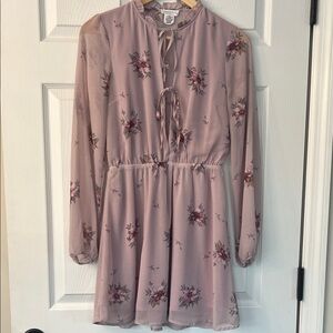 Full Tilt Lilac Floral Dress